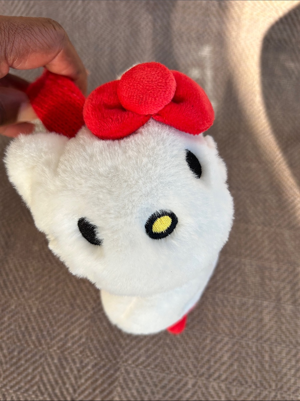 Sanrio Hello Kitty Plush Ear Muffs in White and Red. - Picture 2 of 8